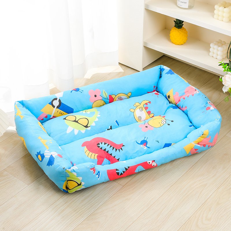 cartoon printed all season pet bed