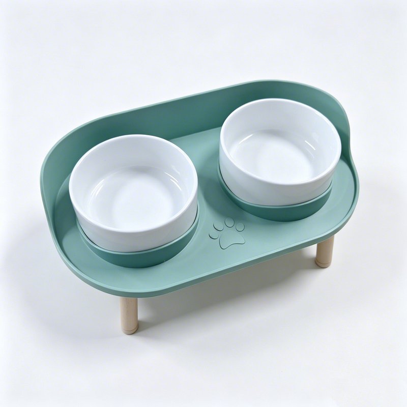raised pet feeder table